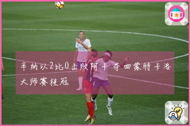 辛纳以2比0击败阿卡 夺回蒙特卡洛大师赛桂冠